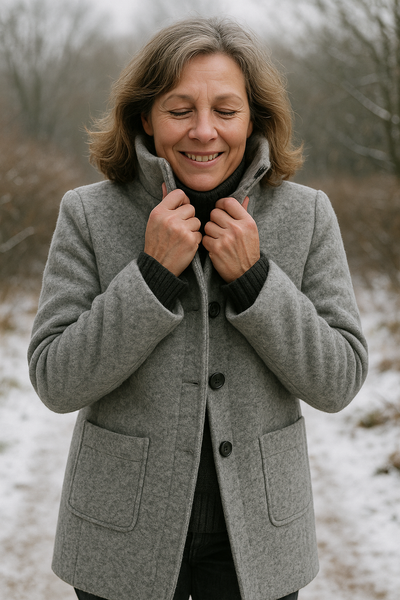 Stella™ | Damesjas met Hoge Kraag