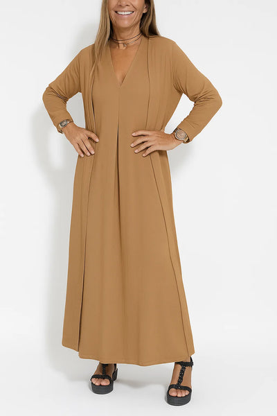 Lyvazza™ - Elegant long dress + matching cardigan FREE