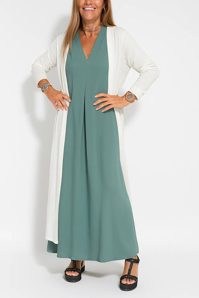 Lyvazza™ - Elegant long dress + matching cardigan FREE