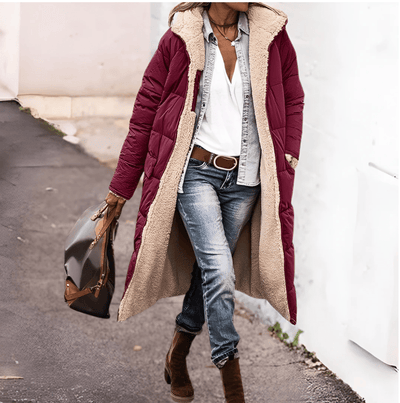 ARAVENA™ | WARME OMKEERBARE PARKA-JAS MET SHERPA-VOERING