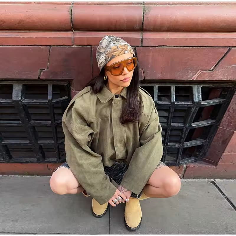 Quintine - Suéde Bomberjacket